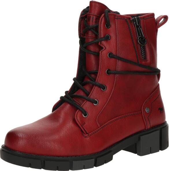 Mustang Veterschoenen Hoog Veterschoenen Hoog Rood - Foto 3