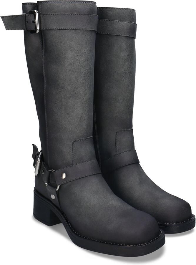 Nae Vegan Shoes Laarzen Vegan Motorlaarzen voor Dames Ruby Grijs - Foto 2