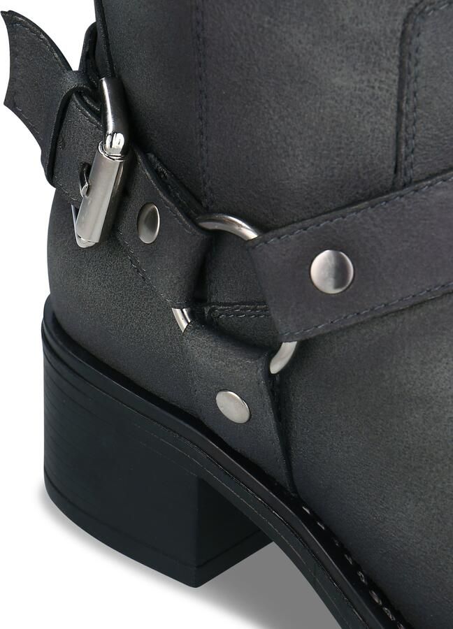 Nae Vegan Shoes Laarzen Vegan Motorlaarzen voor Dames Ruby Grijs - Foto 4