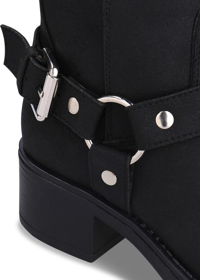 Nae Vegan Shoes Laarzen Vegan Motorlaarzen voor Dames Ruby Zwart - Foto 4