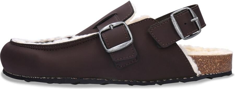 Nae Vegan Shoes Klompen Vegan Winterclogs met Katoenen Voering Medan Bruin - Foto 2