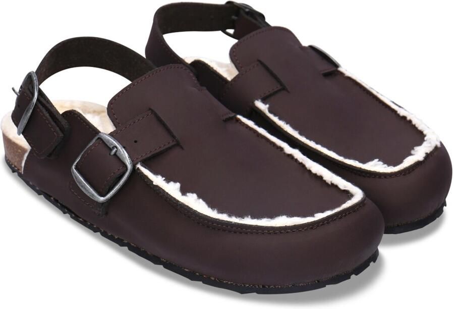 Nae Vegan Shoes Klompen Vegan Winterclogs met Katoenen Voering Medan Bruin - Foto 6