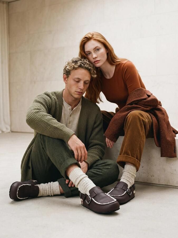 Nae Vegan Shoes Klompen Vegan Winterclogs met Katoenen Voering Medan Bruin - Foto 4