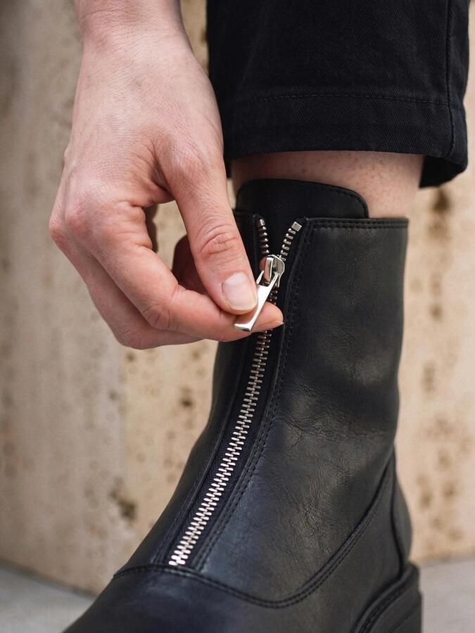 Nae Vegan Shoes Nette schoenen Vegan Enkellaarzen voor Dames Becca Zwart - Foto 3