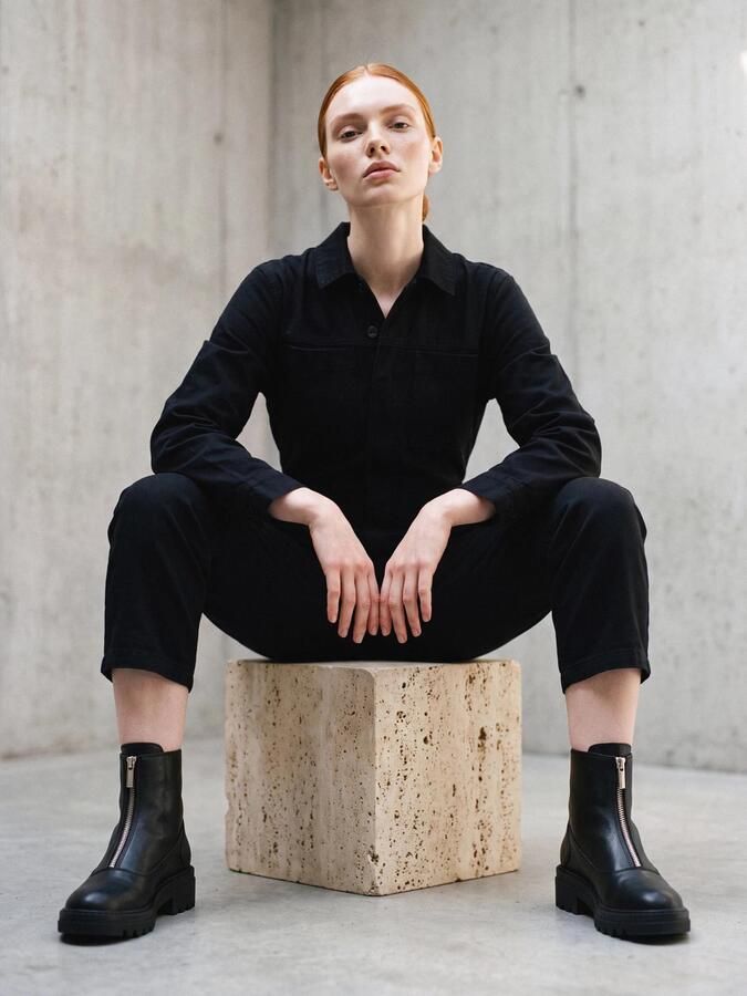 Nae Vegan Shoes Nette schoenen Vegan Enkellaarzen voor Dames Becca Zwart - Foto 6