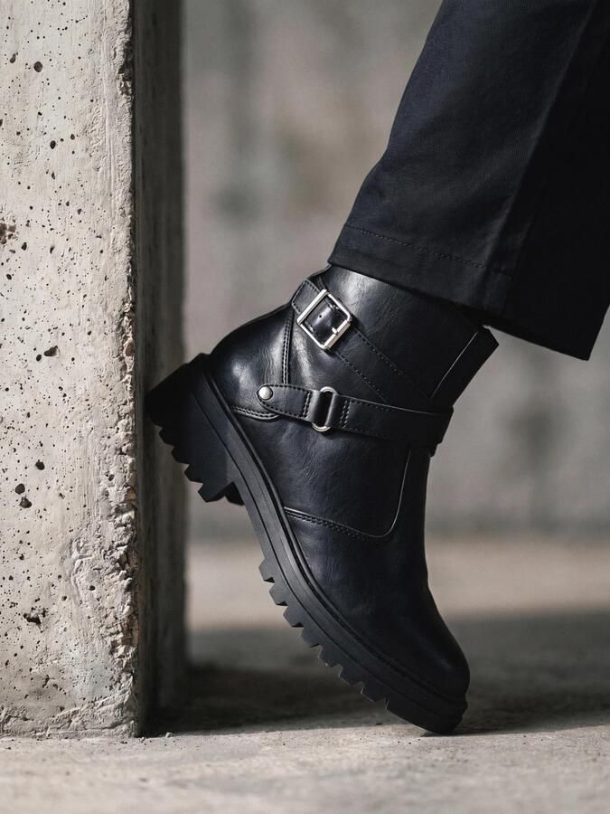 Nae Vegan Shoes Nette schoenen Vegan Enkellaarzen voor Dames Cody Zwart - Foto 3