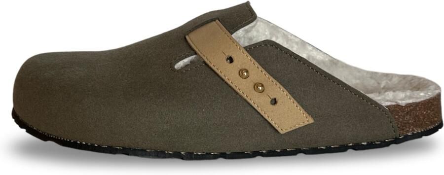 Nae Vegan Shoes Huisschoenen 'Levu' lichtbruin olijfgroen - Foto 2