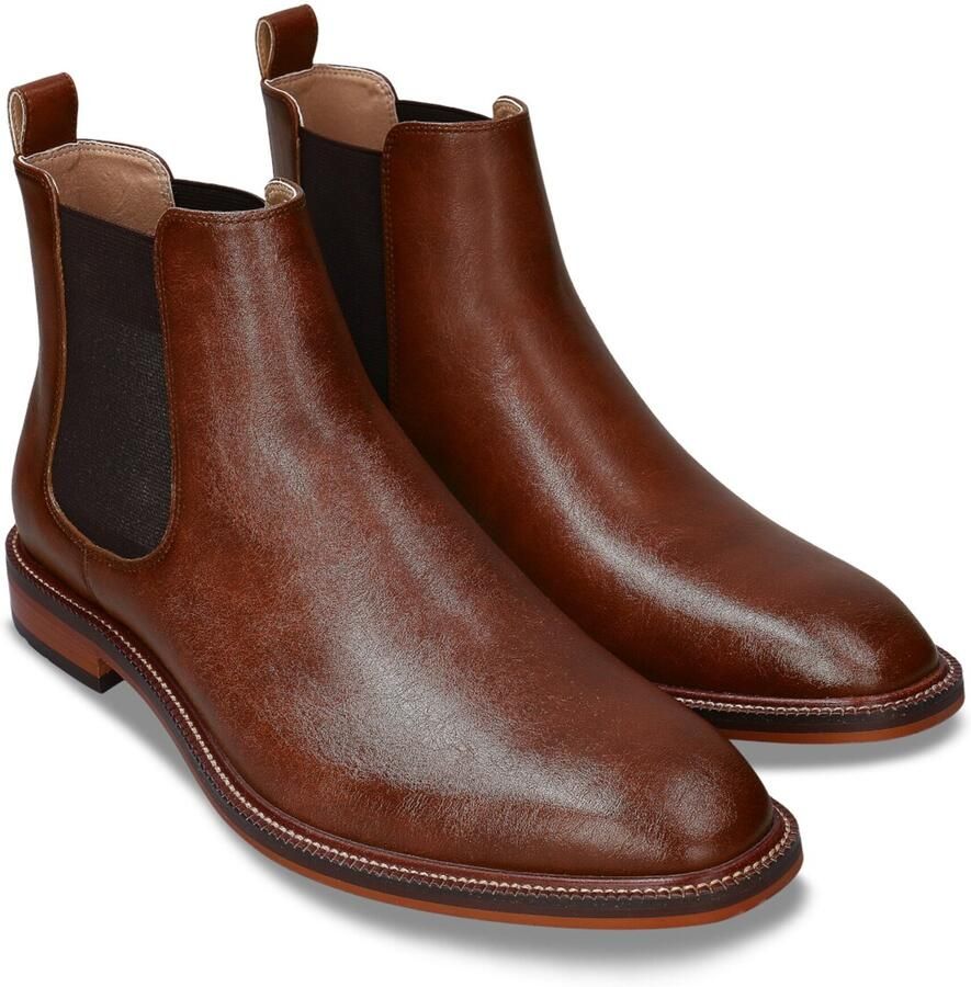 Nae Vegan Shoes Laarzen Vegan Chelsea Boots voor Heren Duncan Bruin - Foto 3