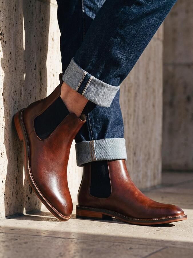 Nae Vegan Shoes Laarzen Vegan Chelsea Boots voor Heren Duncan Bruin - Foto 5
