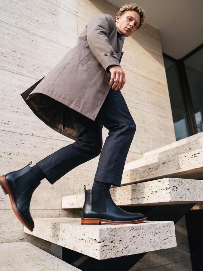 Nae Vegan Shoes Laarzen Vegan Chelsea Boots voor Heren Duncan Zwart - Foto 5