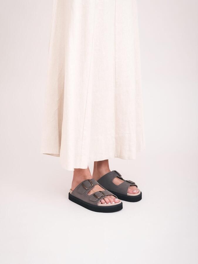 Nae Vegan Shoes Sandaal 'DARKU' groen - Foto 4