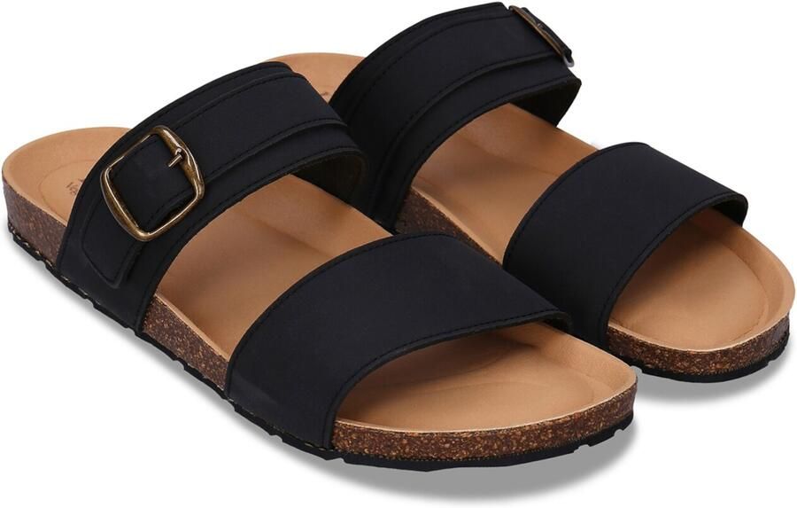 Nae Vegan Shoes Sandalen Vegan Sandalen met Zool van Gerecyclede Autobanden Rawa Zwart - Foto 2