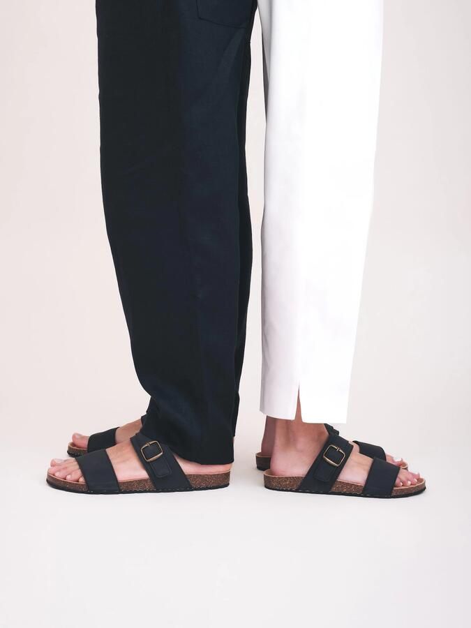 Nae Vegan Shoes Sandalen Vegan Sandalen met Zool van Gerecyclede Autobanden Rawa Zwart - Foto 4