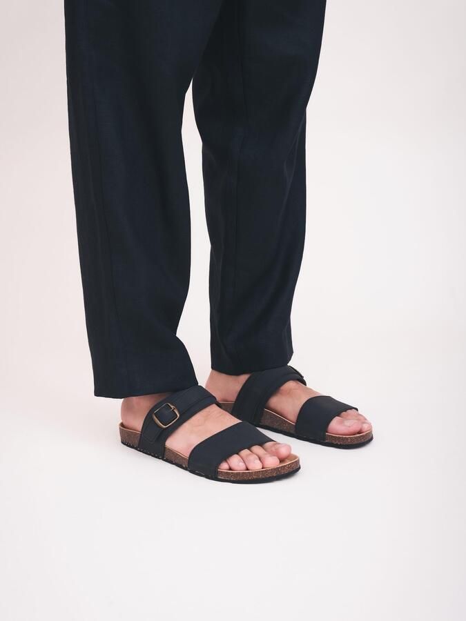 Nae Vegan Shoes Sandalen Vegan Sandalen met Zool van Gerecyclede Autobanden Rawa Zwart - Foto 6