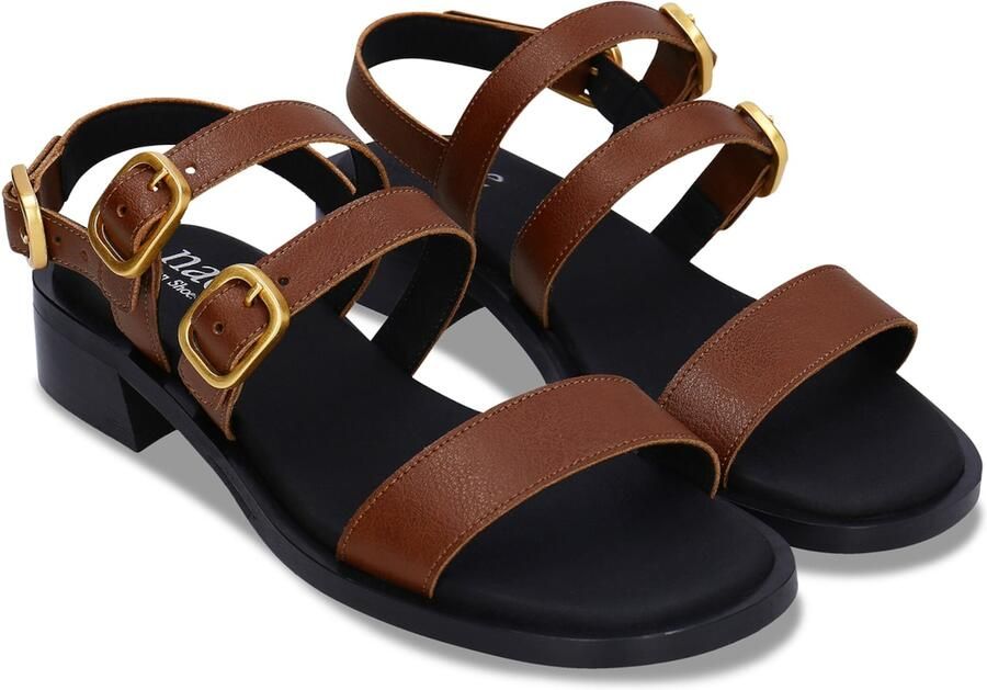 Nae Vegan Shoes Sandalen met hakken Vegan Sandalen voor Dames Vera Bruin - Foto 4