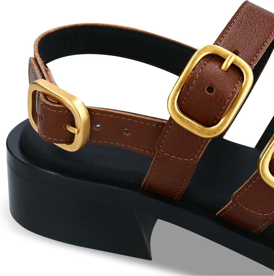 Nae Vegan Shoes Sandalen met hakken Vegan Sandalen voor Dames Vera Bruin - Foto 2
