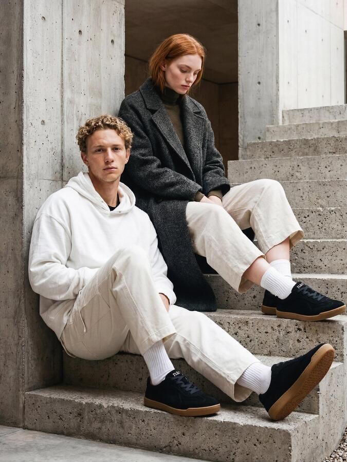 Nae Vegan Shoes Lage Sneakers Vegan Barefoot Sneakers Aya Zwart - Foto 5