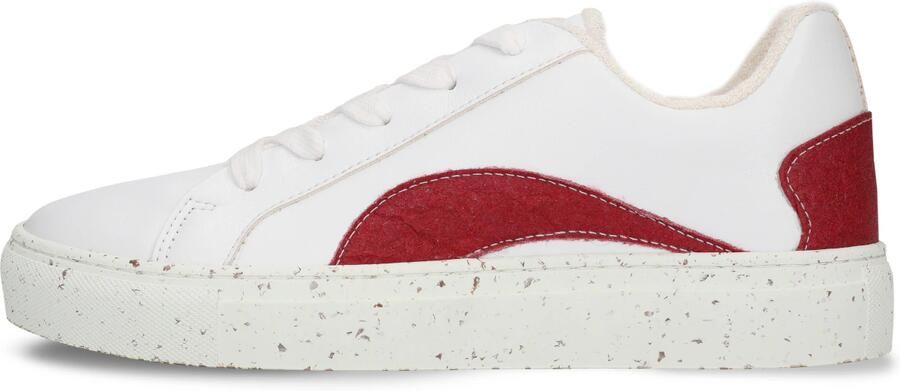 Nae Vegan Shoes Sneakers laag 'Berlin' rood wit - Foto 4
