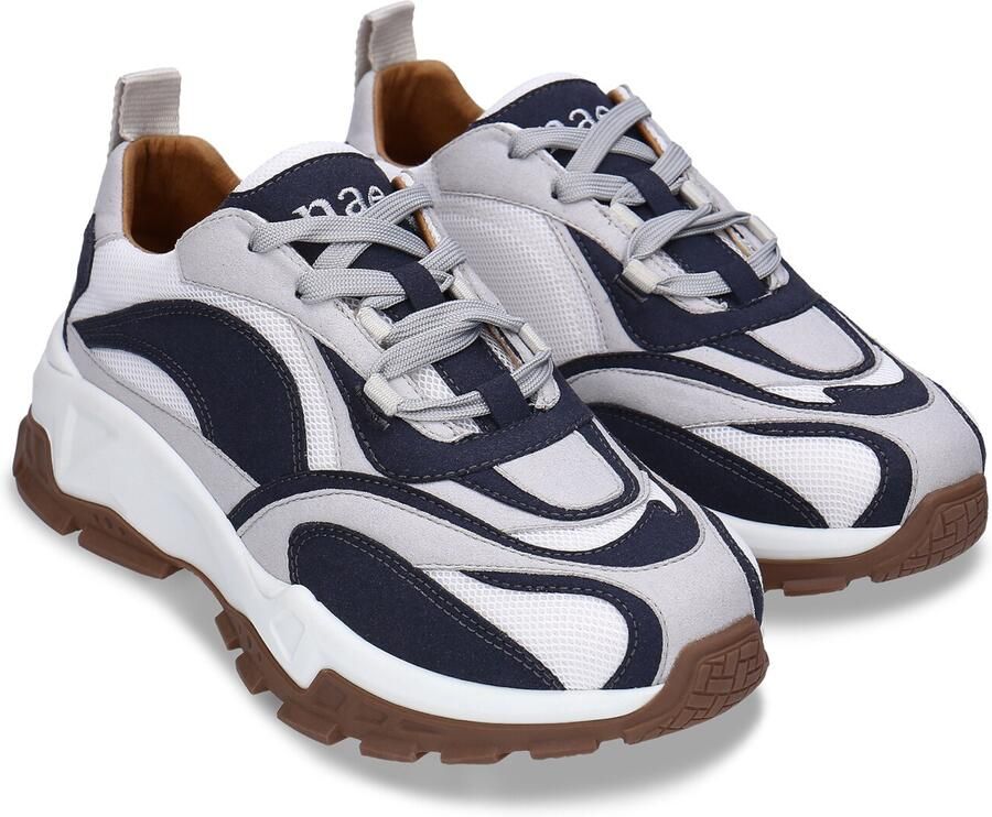 Nae Vegan Shoes Lage Sneakers Vegan Chunky Sneakers Hanoi Blauw - Foto 4