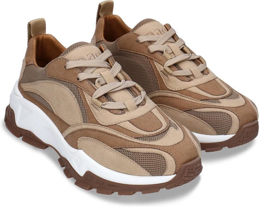 Nae Vegan Shoes Sneakers laag 'Hanoi' bruin ombergrijs lichtbruin - Foto 3