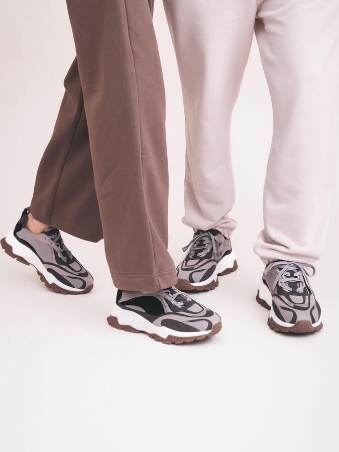 Nae Vegan Shoes Lage Sneakers Vegan Chunky Sneakers Hanoi Grijs - Foto 4