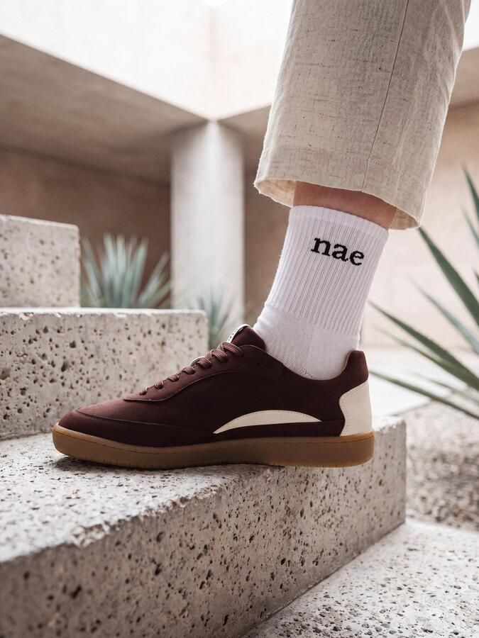 Nae Vegan Shoes Lage Sneakers Vegan Retro Sneakers Mackay Beige - Foto 5
