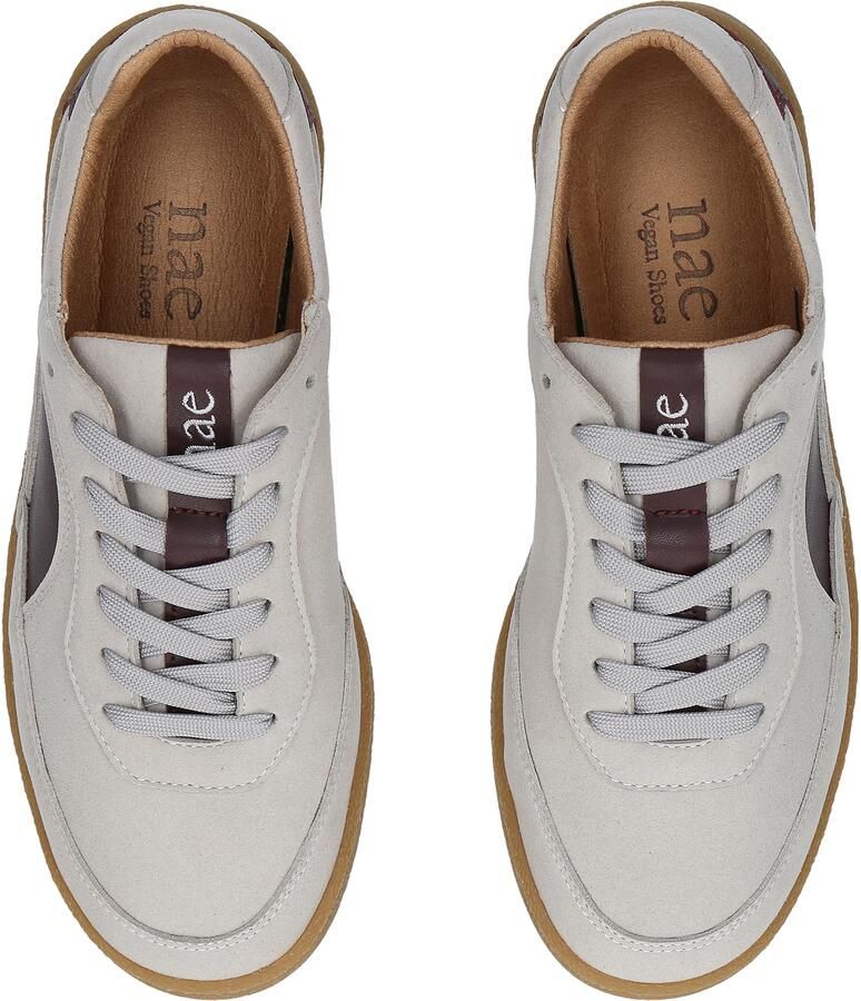 Nae Vegan Shoes Sneakers laag 'Sidney' taupe wijnrood - Foto 3