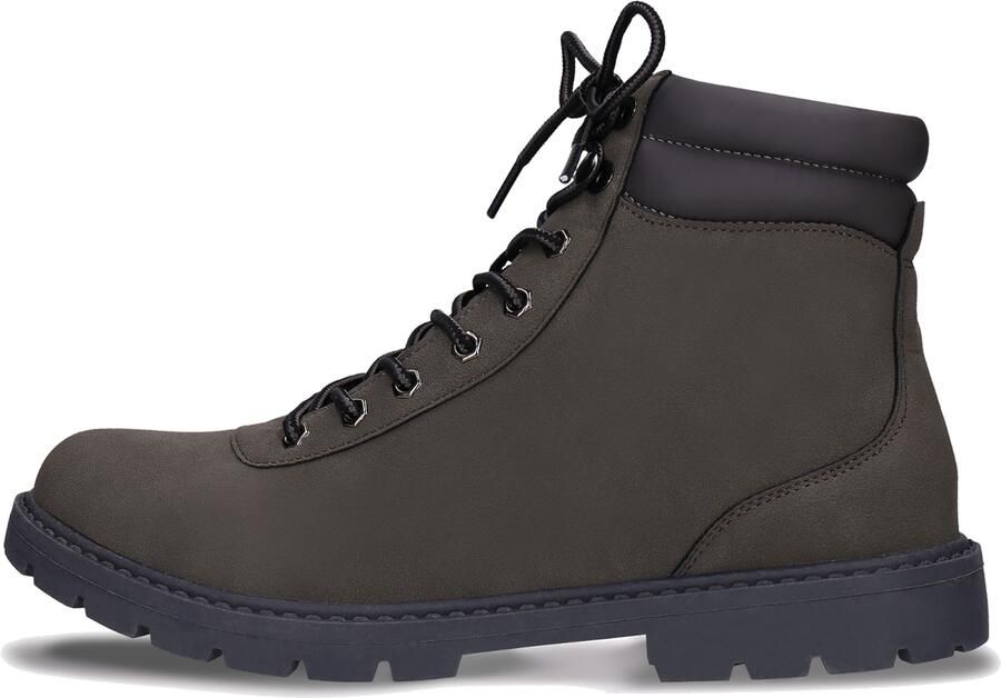 Nae Vegan Shoes Veterboots 'Adar Gre' donkergrijs