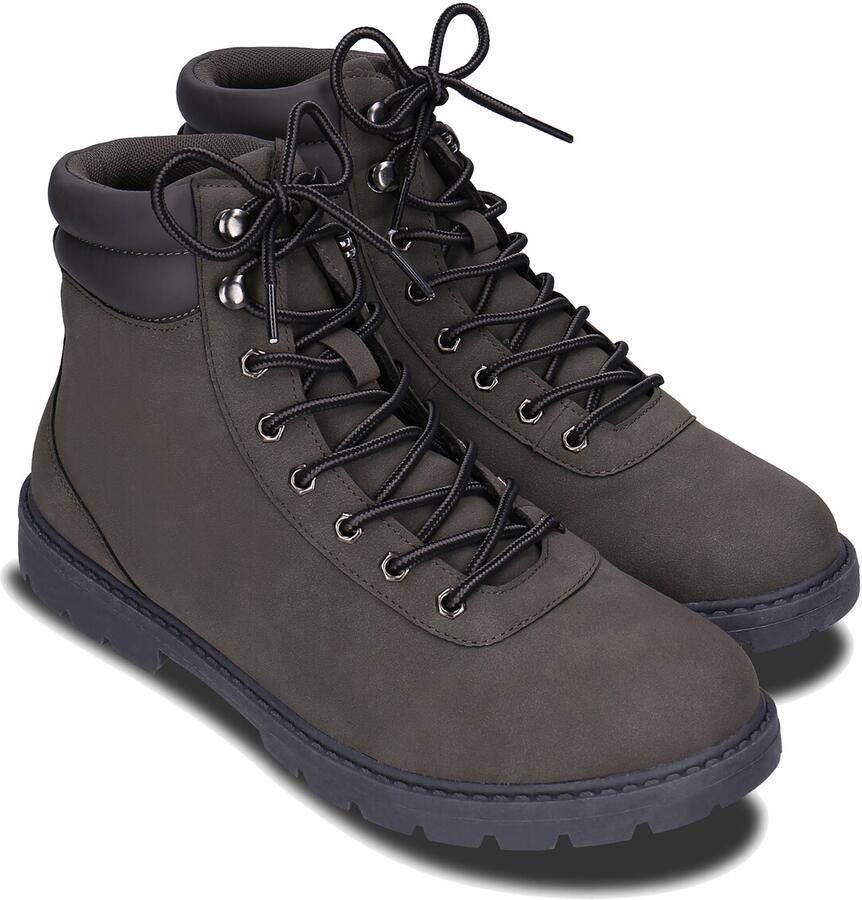 Nae Vegan Shoes Veterboots 'Adar Gre' donkergrijs - Foto 2