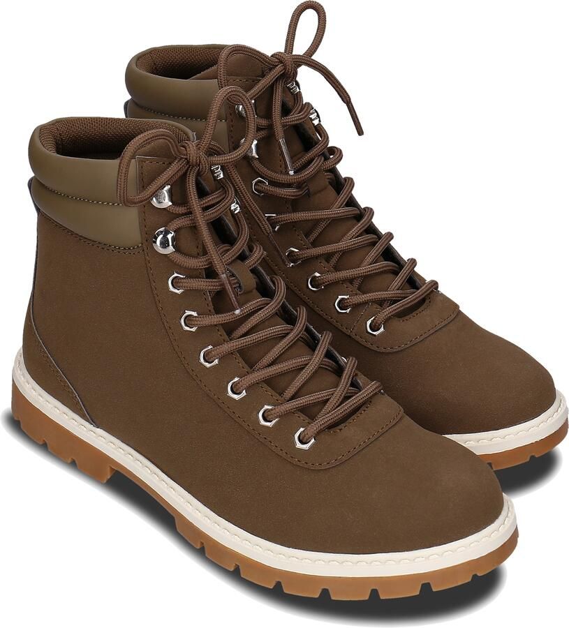Nae Vegan Shoes Veterboots 'Adar' olijfgroen - Foto 3