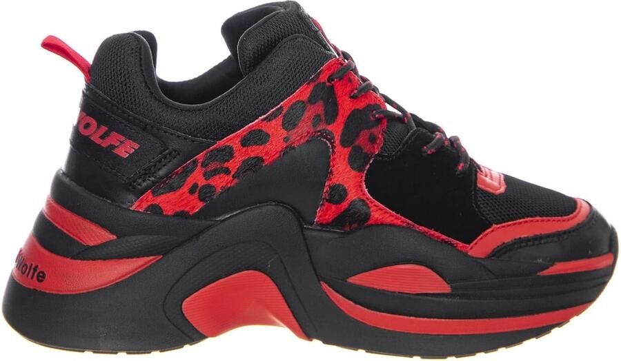 NAKED WOLFE Sneakers laag 'Track Sneakers' rood zwart - Foto 3