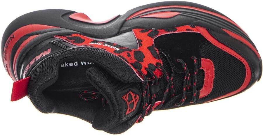 NAKED WOLFE Sneakers laag 'Track Sneakers' rood zwart - Foto 5