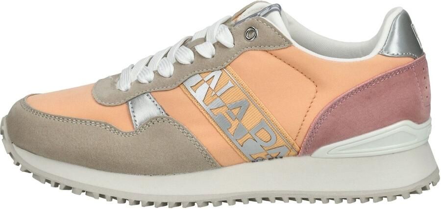 NAPAPIJRI Sneakers laag 'Astra' donkerbeige lichtoranje donkerroze zilver - Foto 6