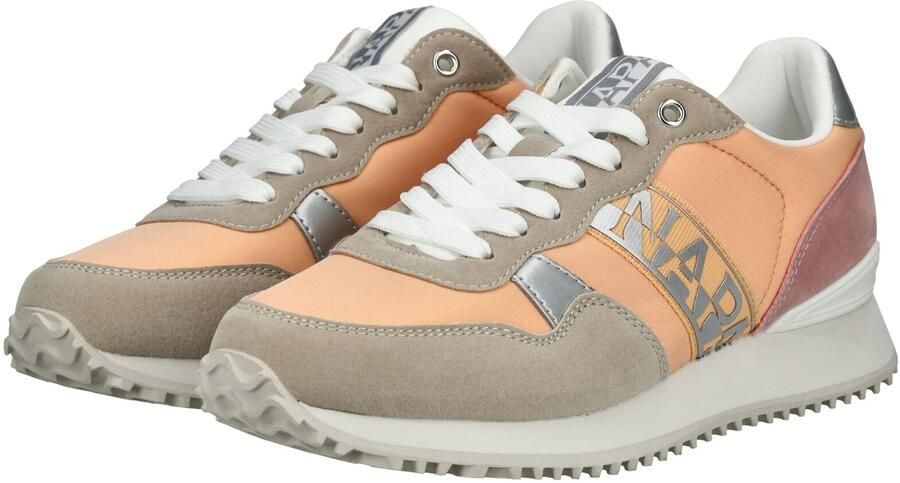 NAPAPIJRI Sneakers laag 'Astra' donkerbeige lichtoranje donkerroze zilver - Foto 5