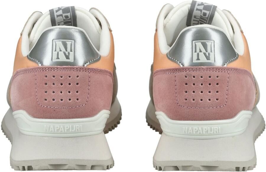 NAPAPIJRI Sneakers laag 'Astra' donkerbeige lichtoranje donkerroze zilver - Foto 3
