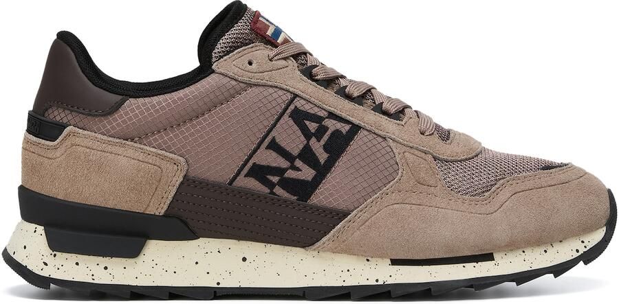 NAPAPIJRI Sneakers laag brokaat donkerbruin zwart