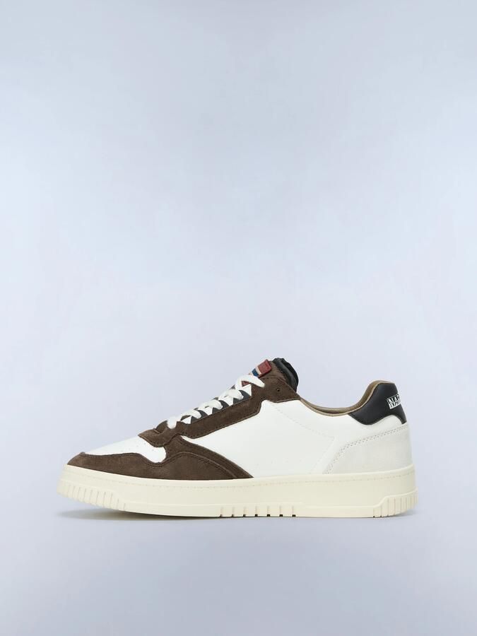 NAPAPIJRI Sneakers laag chocoladebruin lichtgrijs wit - Foto 2
