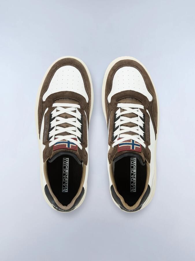 NAPAPIJRI Sneakers laag chocoladebruin lichtgrijs wit - Foto 4