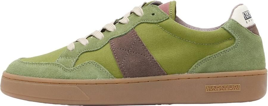 NAPAPIJRI Sneakers laag 'DIOMEDE' bruin groen kiwi offwhite - Foto 4