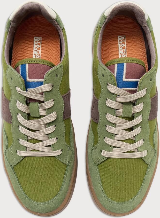 NAPAPIJRI Sneakers laag 'DIOMEDE' bruin groen kiwi offwhite - Foto 2