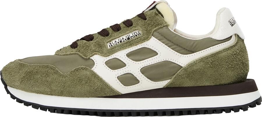 Napapijri Heren Element Suede Sneakers Suède Olive Night - Foto 11