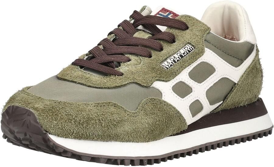 Napapijri Heren Element Suede Sneakers Suède Olive Night - Foto 3