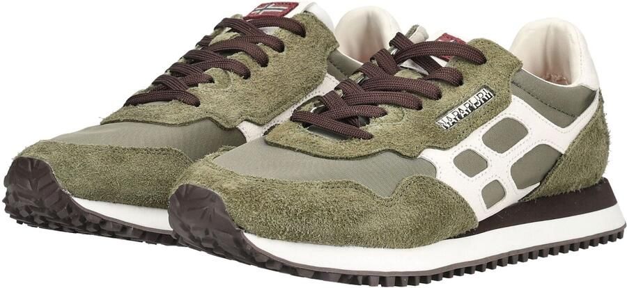 Napapijri Heren Element Suede Sneakers Suède Olive Night - Foto 7