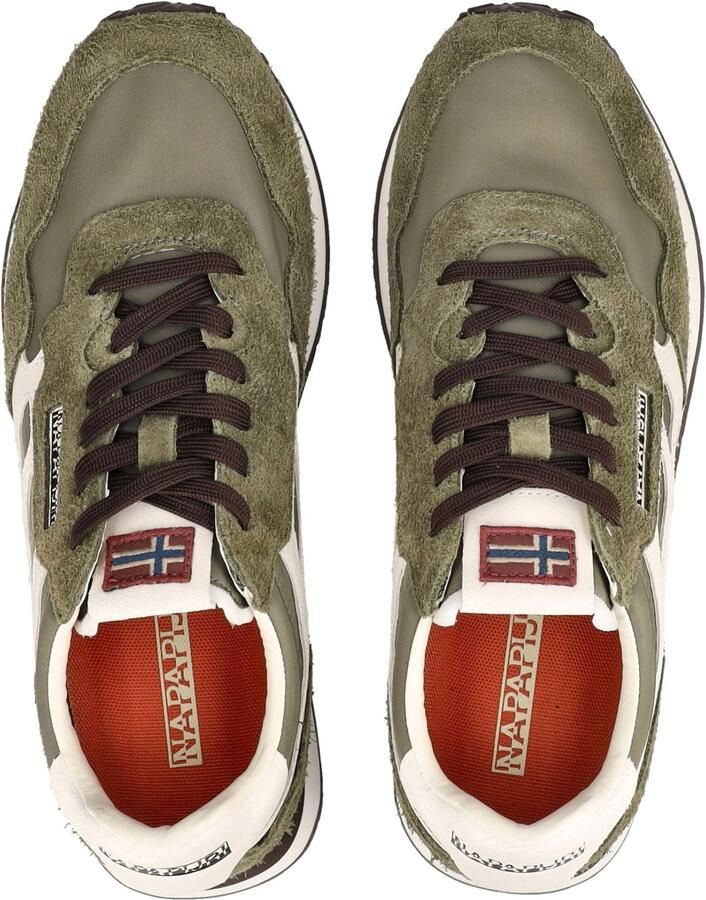 Napapijri Heren Element Suede Sneakers Suède Olive Night - Foto 6