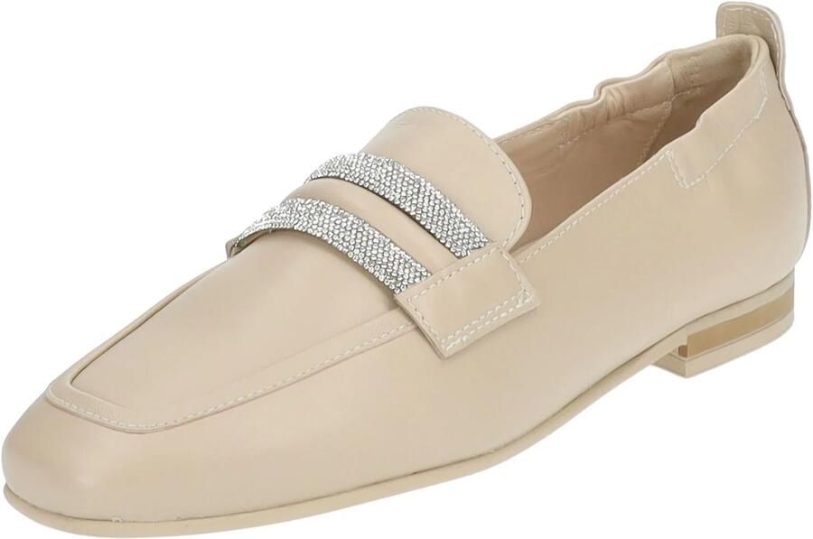 Nerogiardini Leren Dames Mocassins Beige