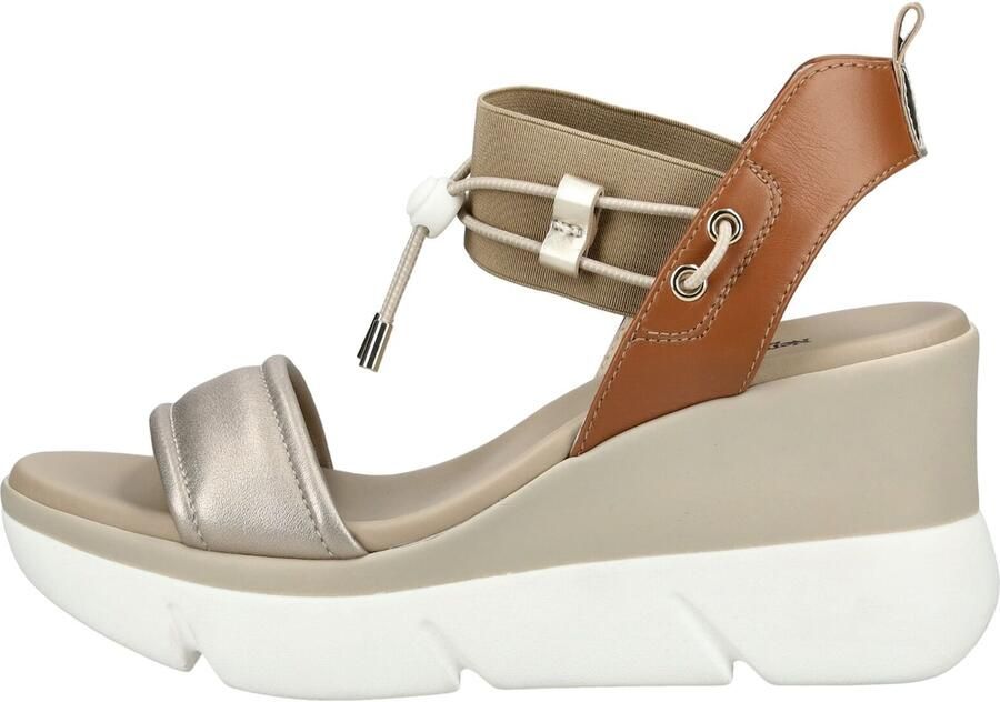 NeroGiardini Etoile Sand Armenia Cognac Elastiek Beige T.Brill Sandalen Fashion Wear Vrouwen - Foto 5