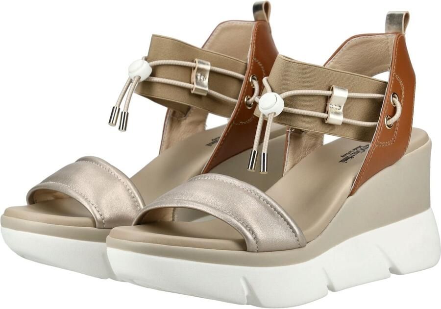 NeroGiardini Etoile Sand Armenia Cognac Elastiek Beige T.Brill Sandalen Fashion Wear Vrouwen - Foto 6