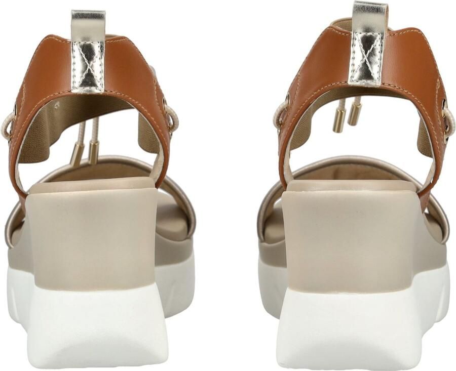 NeroGiardini Etoile Sand Armenia Cognac Elastiek Beige T.Brill Sandalen Fashion Wear Vrouwen - Foto 4