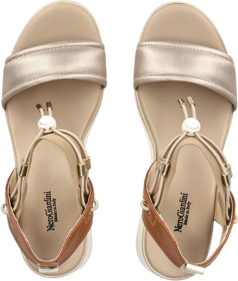 NeroGiardini Etoile Sand Armenia Cognac Elastiek Beige T.Brill Sandalen Fashion Wear Vrouwen - Foto 2
