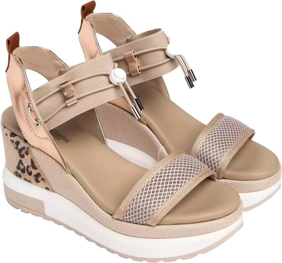 NeroGiardini Sandalen T.At1610 T.Brill Elastico Beige Chiar Armenia Co Fashion Wear Vrouwen - Foto 4